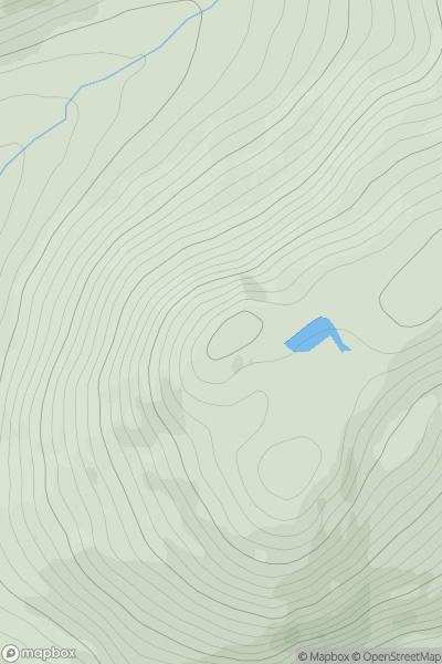Thumbnail image for Creag Mhor [Glen Albyn and the Monadh Liath] [NN484972] showing contour plot for surrounding peak